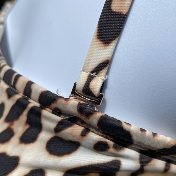 Victoria Secret Tan Shaping Dress Leopard One-piece Bathing Suit - Picture 8 of 10